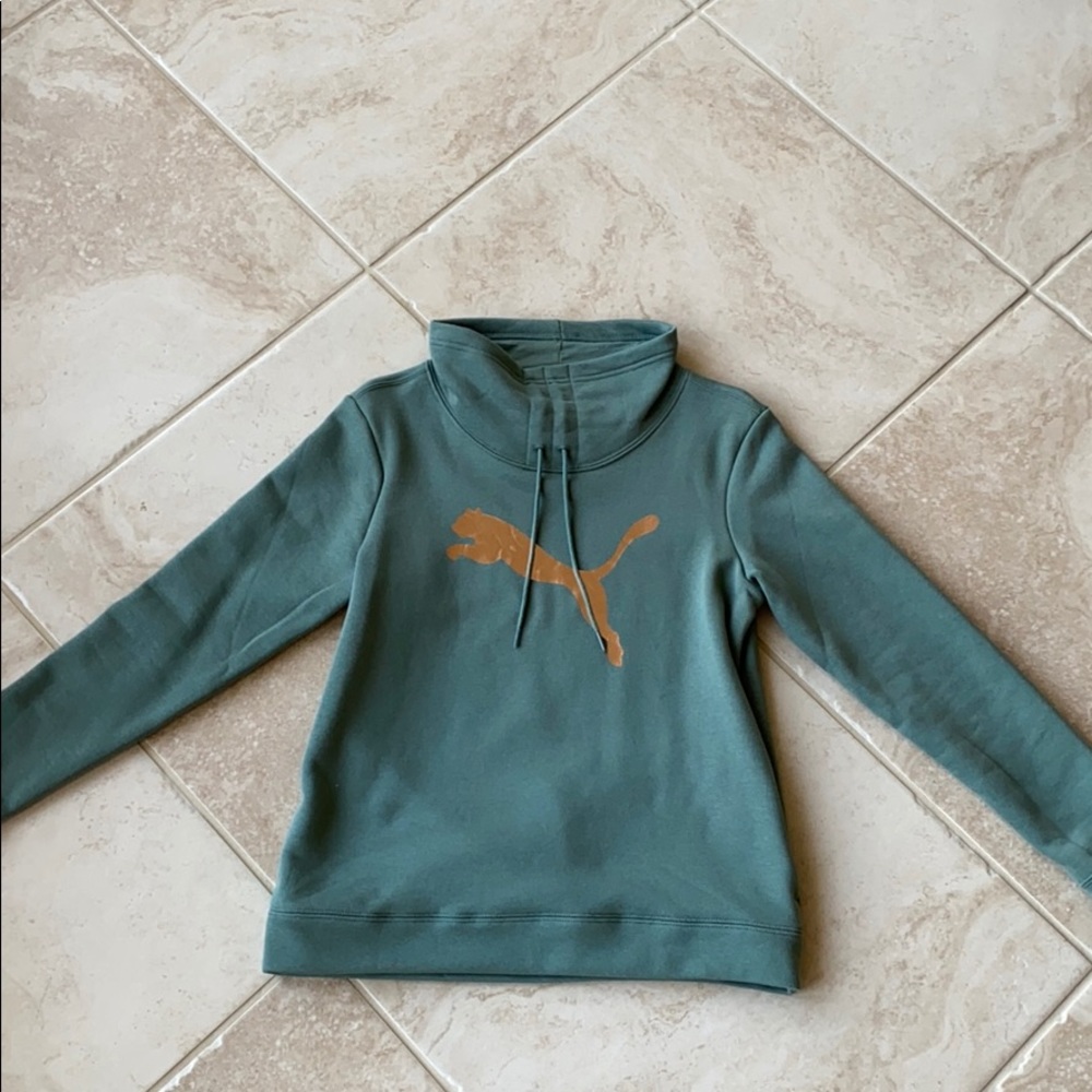 Green Puma Sweatshirt